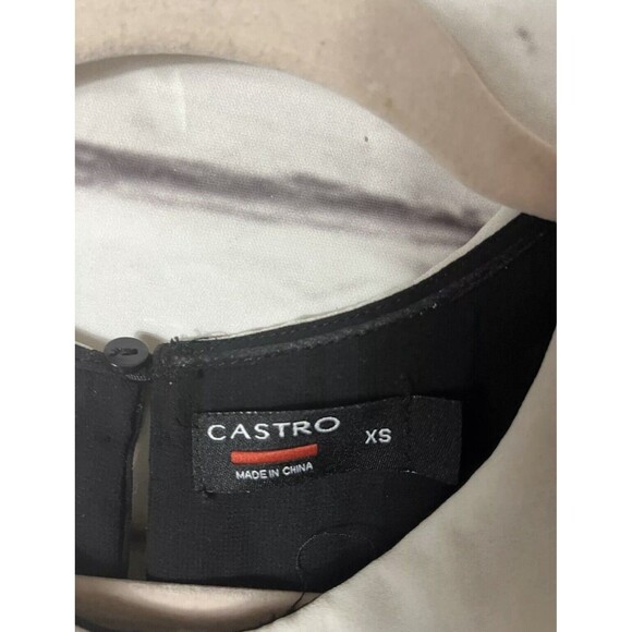 Castro Womens Size XS Black/White Long Sleeve Shirt - Picture 3 of 4